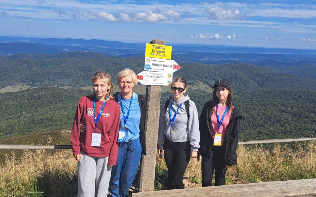 Stypendystki w Bieszczadach