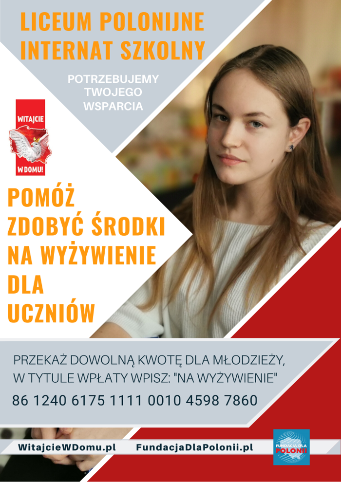 Wsparcie na wyżywienie młodzieży w internacie